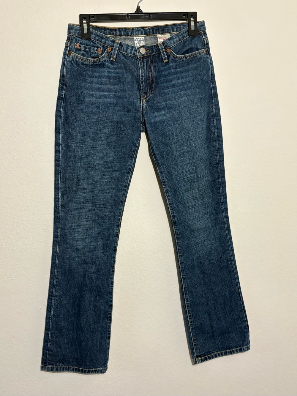Vintage Y2K Lucky Brand Dungarees Jeans Size 2/26 Made in USA Bootcut